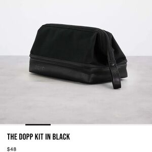 BEIS Dopp Kit Black Cosmetic and Toiletry Bag